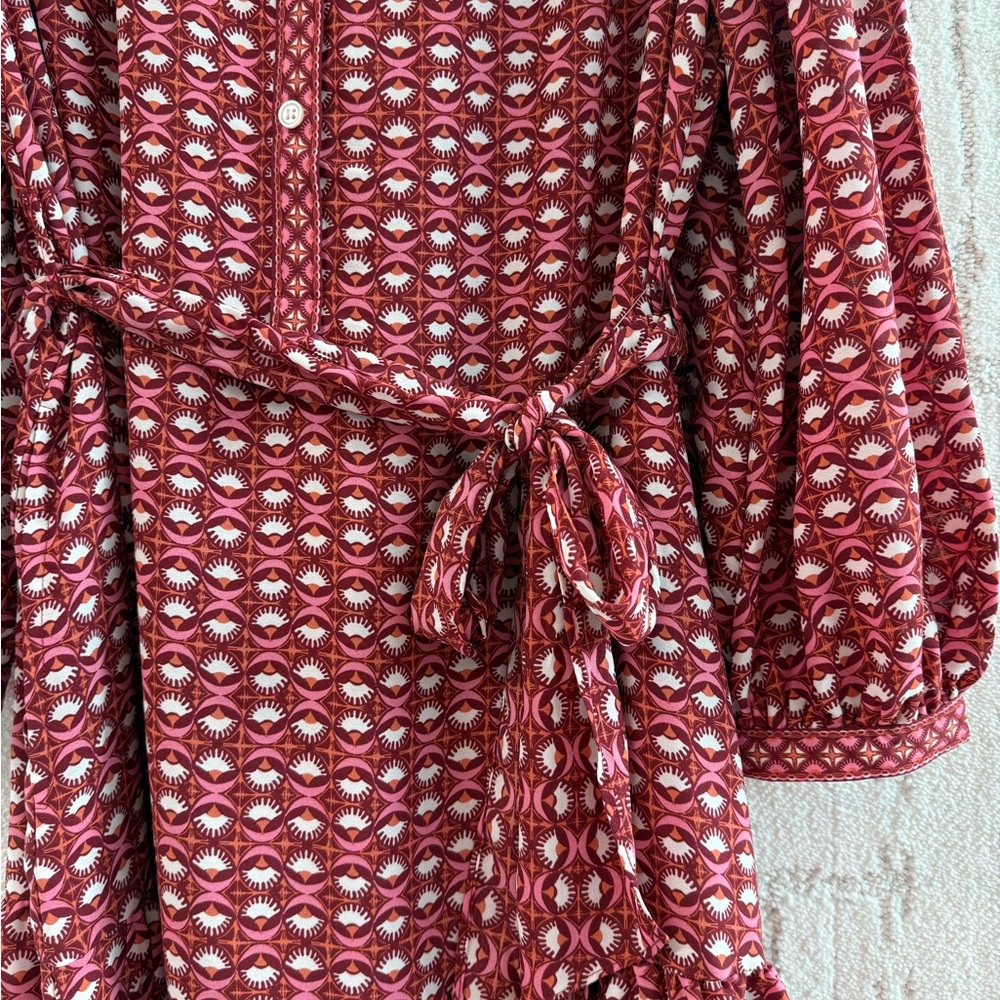 Max Studio Red Patterned Dress - Picture 4 of 14